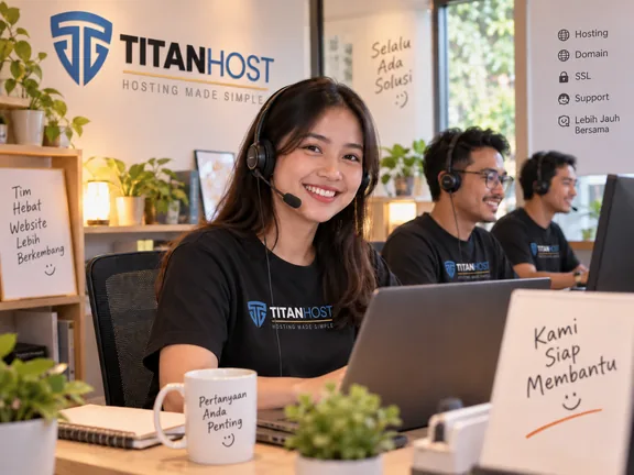Tim support TitanHost Indonesia